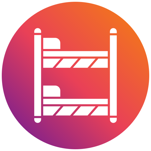 Bunk bed Generic gradient fill icon