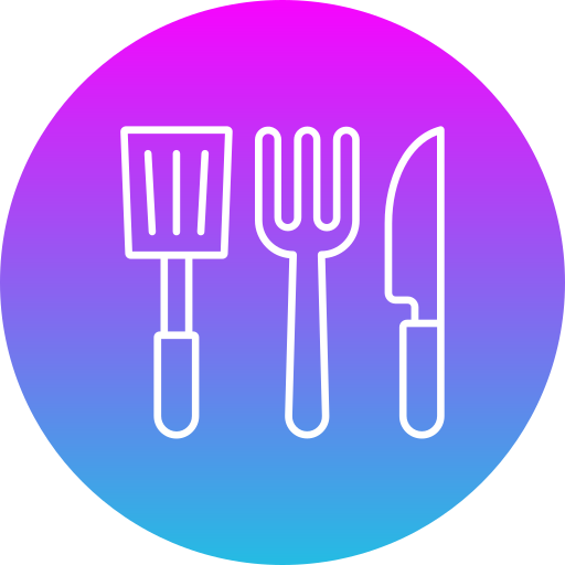 utensilios de cocina Generic gradient fill icono
