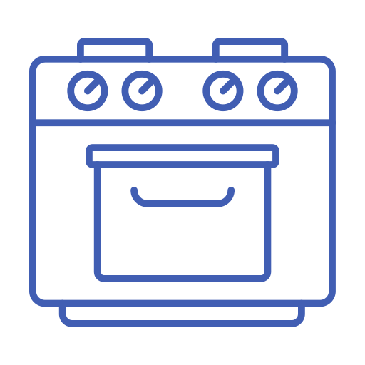 estufa de gas Generic color outline icono