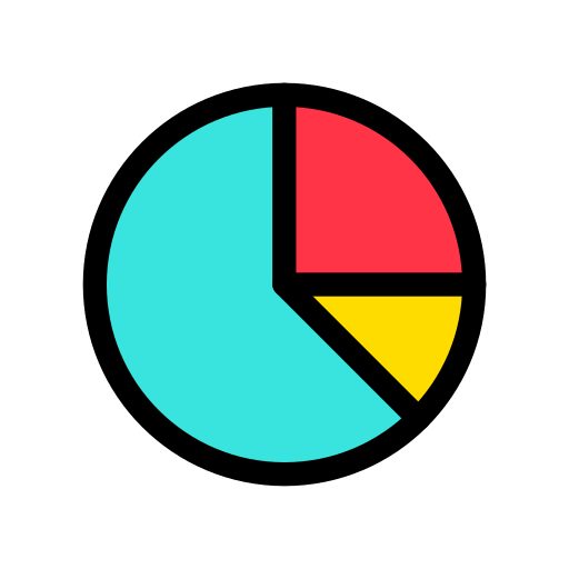 cirkeldiagram Generic color lineal-color icoon