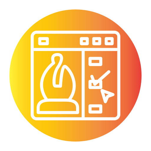 jeu d'échecs Generic gradient fill Icône