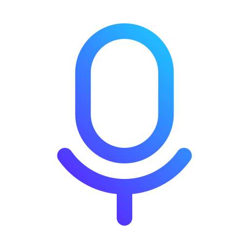 podcast Generic gradient outline icona