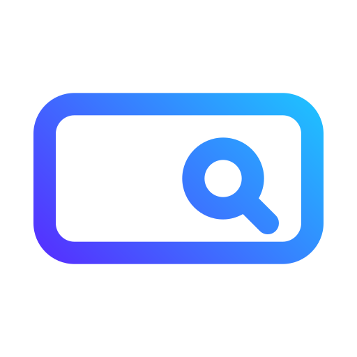 Search bar Generic gradient outline icon