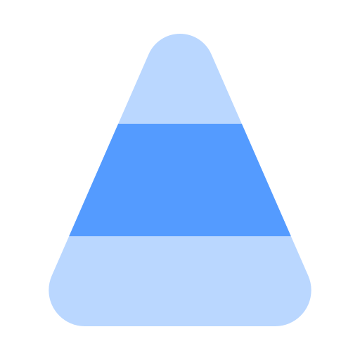 piramide Generic color fill icona