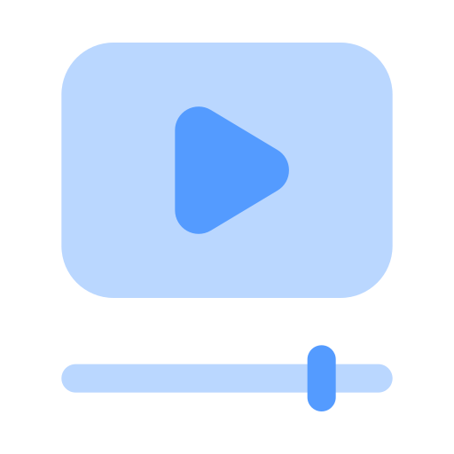marketing video Generic color fill icona