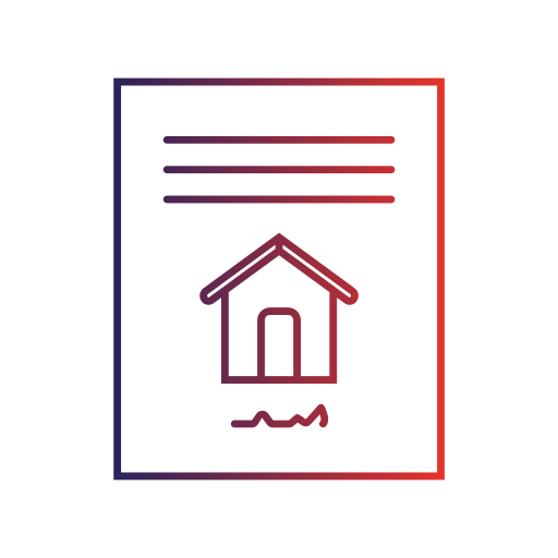umowa na dom Generic gradient outline ikona