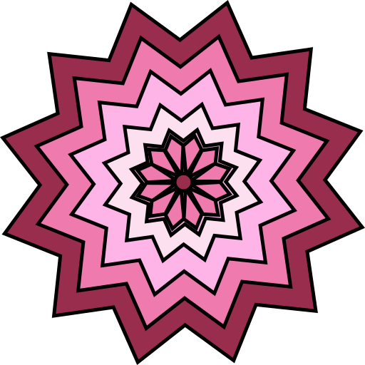 mandala Generic color lineal-color icoon