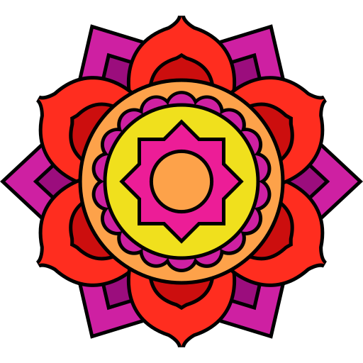 mandala Generic color lineal-color ikona