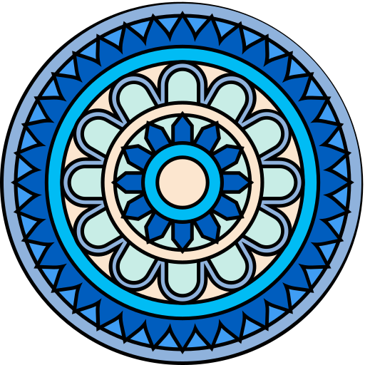 mandala Generic color lineal-color icoon