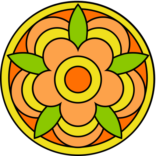 mandala Generic color lineal-color icona