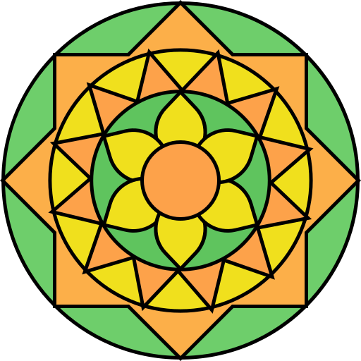 mandala Generic color lineal-color ikona