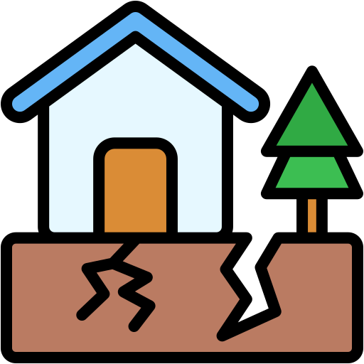 地震 Generic color lineal-color icon