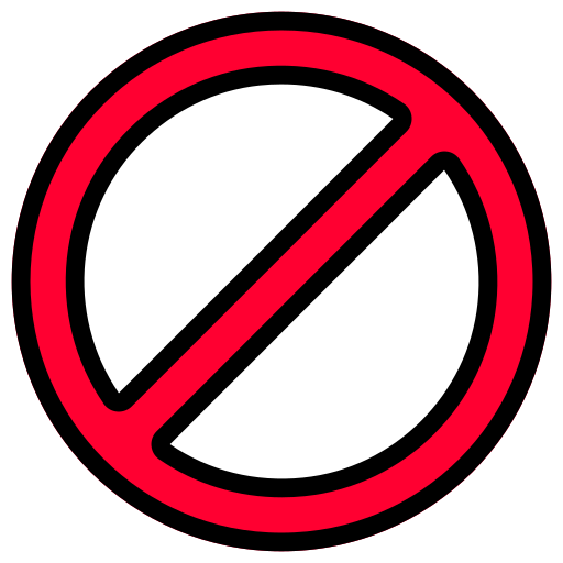 Prohibited Generic color lineal-color icon