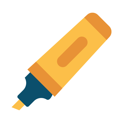 Highlighter Generic color fill icon