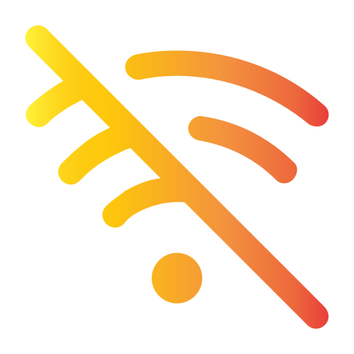 no wifi Generic gradient outline icono