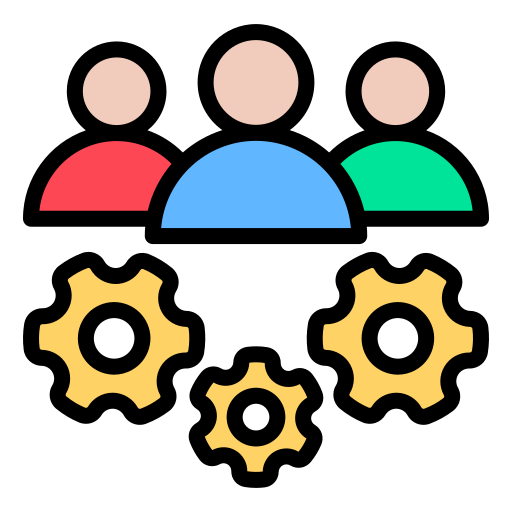 team Generic color lineal-color icon
