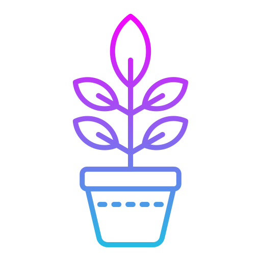 Горшок для растений Generic gradient outline иконка