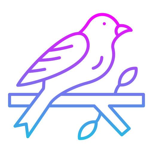 vogel Generic gradient outline icoon
