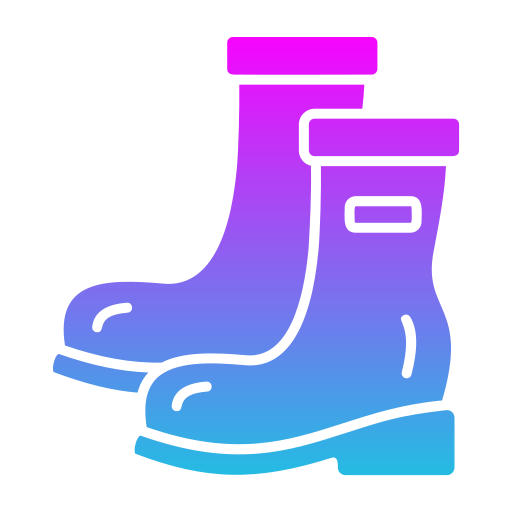 botas de lluvia Generic gradient fill icono