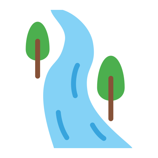 rzeka Generic color fill ikona