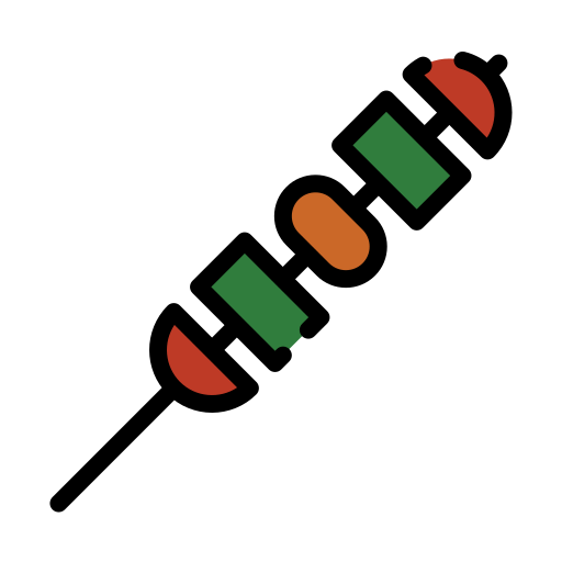 brocheta Generic color lineal-color icono