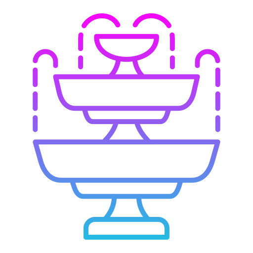 Fountain Generic gradient outline icon