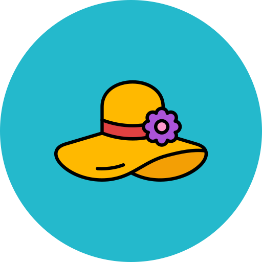шляпа памела Generic color lineal-color иконка