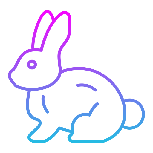 conejo Generic gradient outline icono