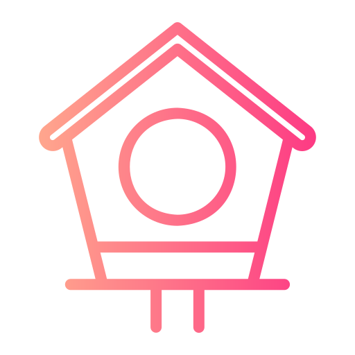 Bird house Generic gradient outline icon