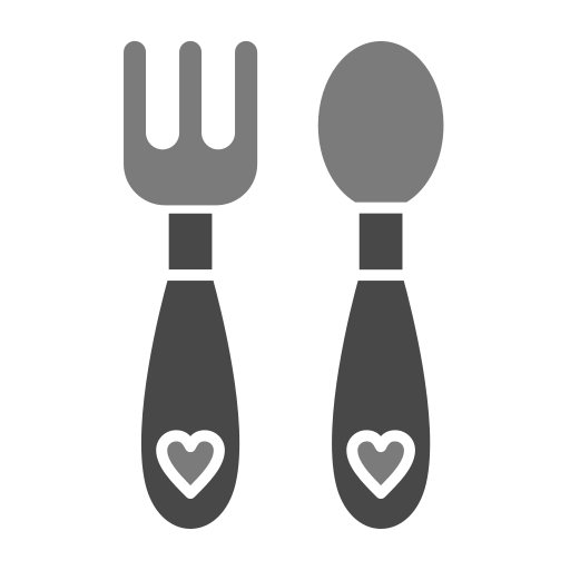 Baby cutlery Generic color fill icon