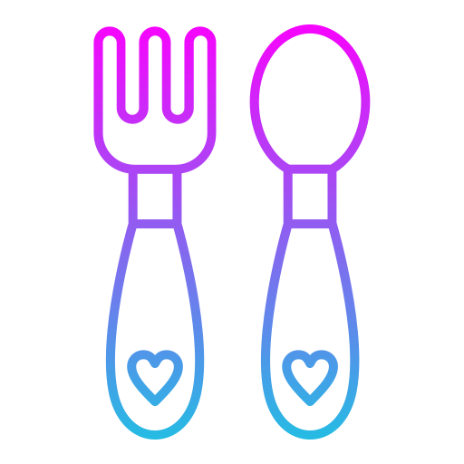 Baby cutlery Generic gradient outline icon