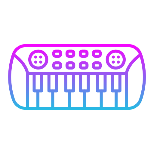 teclado Generic gradient outline Ícone