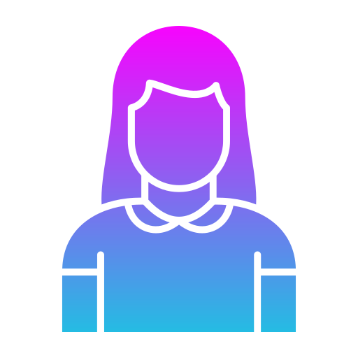 소녀 Generic gradient fill icon