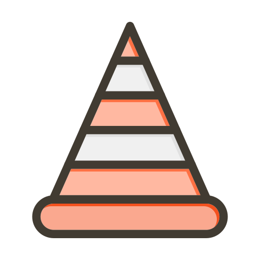 cône de signalisation Generic color lineal-color Icône