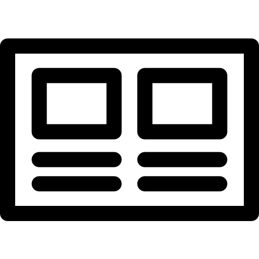 wireframe Basic Rounded Lineal icono