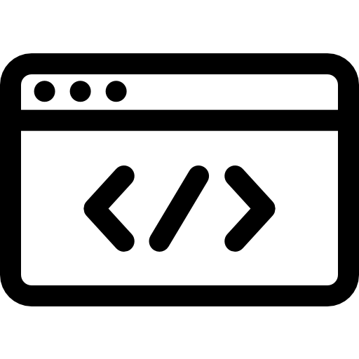 codering Basic Rounded Lineal icoon