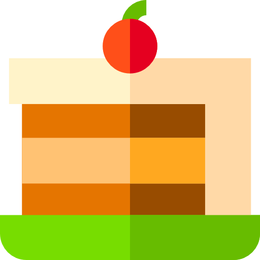 ケーキ Basic Straight Flat icon