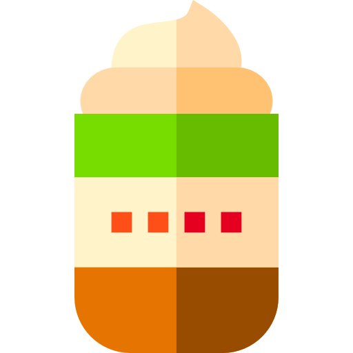 pudding Basic Straight Flat icoon
