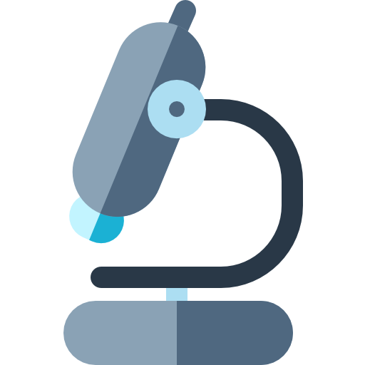 microscope Basic Rounded Flat Icône