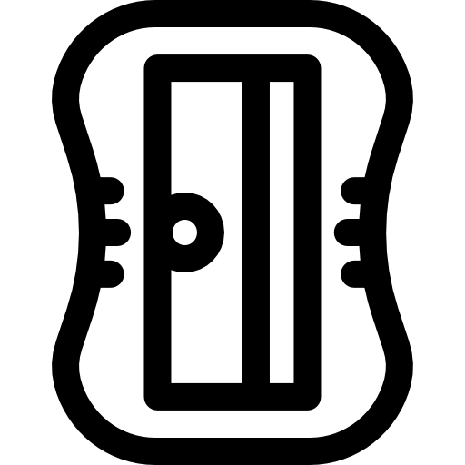 sacapuntas Basic Rounded Lineal icono