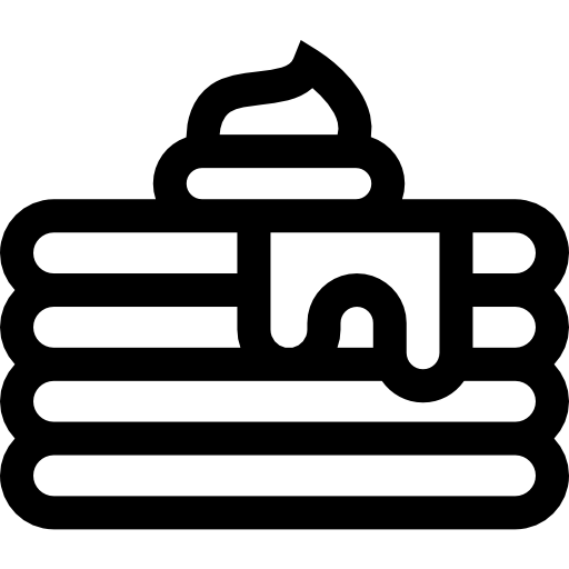 パンケーキ Basic Straight Lineal icon