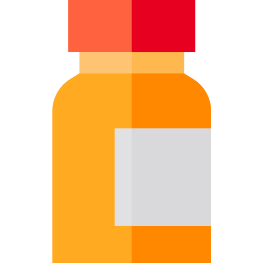 butelka pigułki Basic Straight Flat ikona