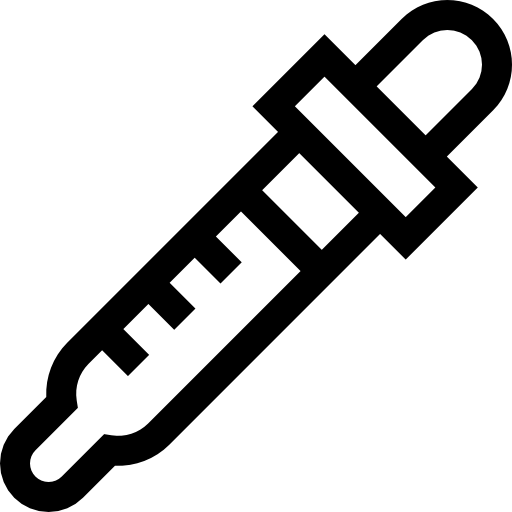 pipeta Basic Straight Lineal ikona