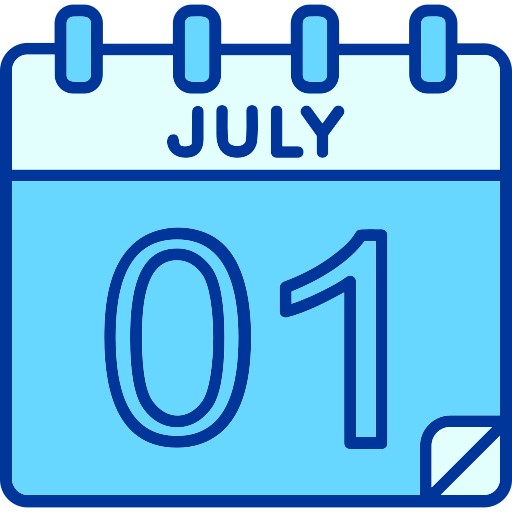 July Generic color lineal-color icon