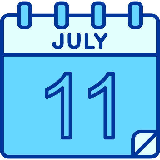 July Generic color lineal-color icon