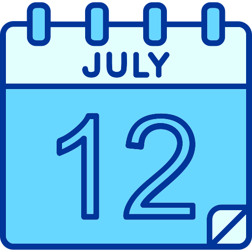 July Generic color lineal-color icon