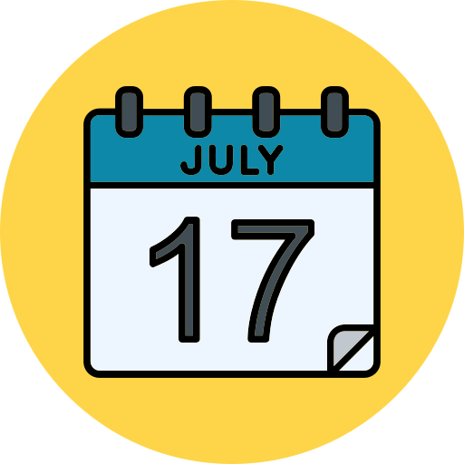 July Generic color lineal-color icon