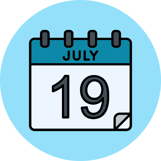 July Generic color lineal-color icon