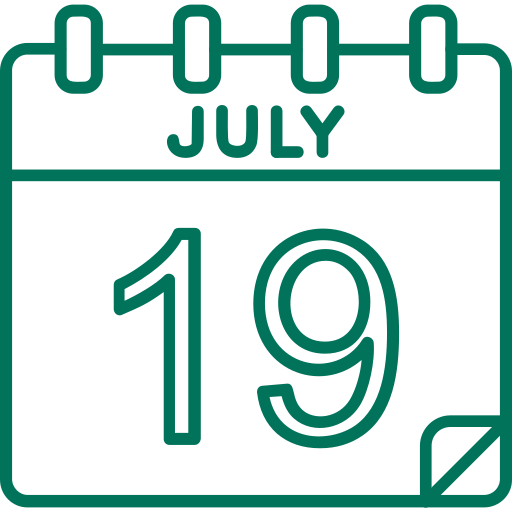 July Generic color outline icon