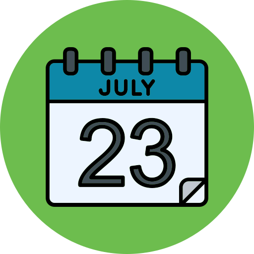 July Generic color lineal-color icon